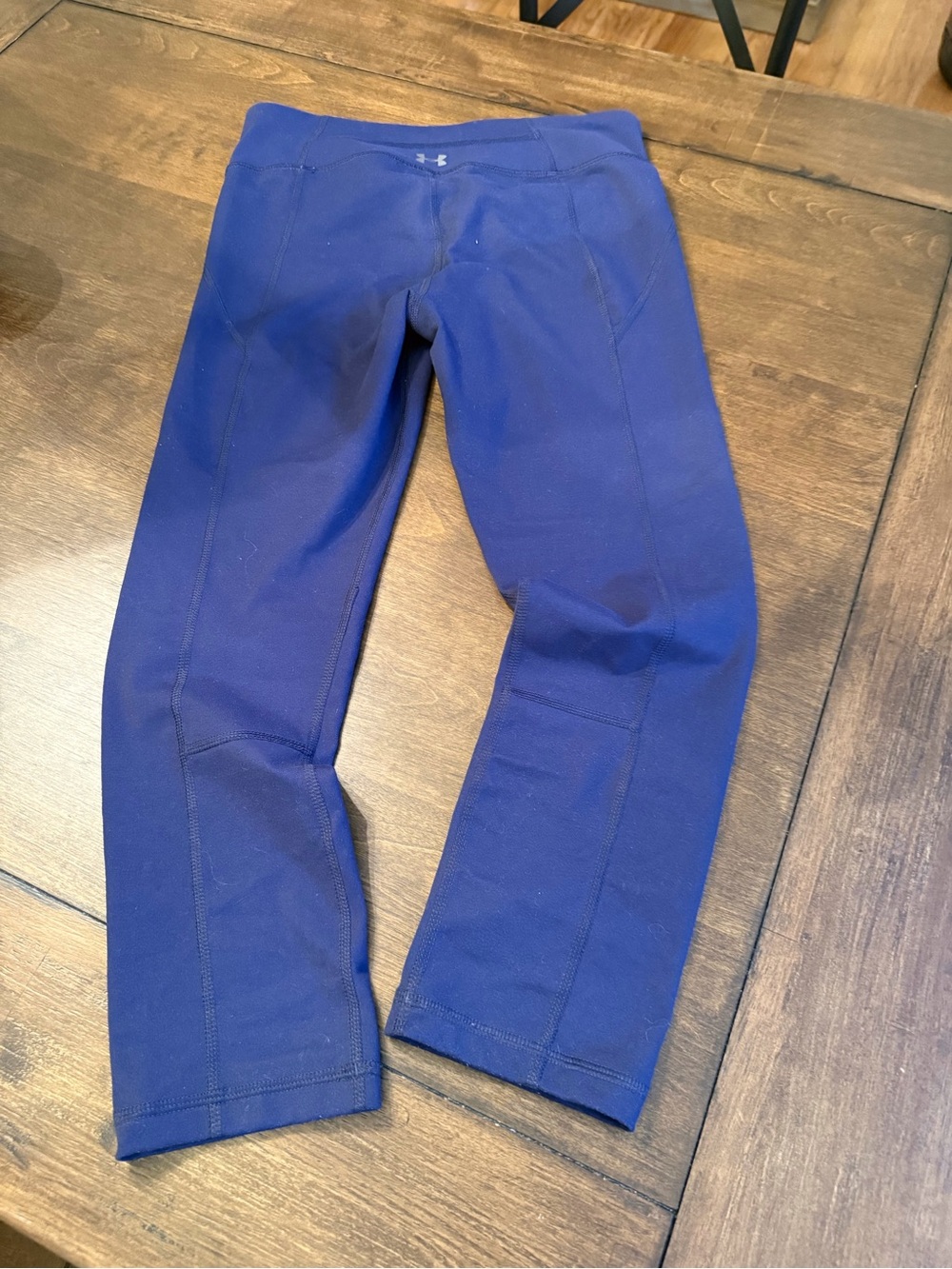 Under Armour Deep Blue Performance Crop Leggings